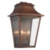 Traditional Studded Tapered Outdoor Sconce - Large