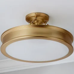 Traditional Urban Semi-Flush Ceiling Light