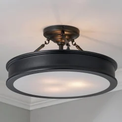 Traditional Urban Semi-Flush Ceiling Light