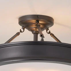 Traditional Urban Semi-Flush Ceiling Light