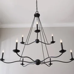 Transverse Waves Tiered Chandelier
