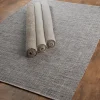 Tri-Toned Neutral Woven Cotton Rug