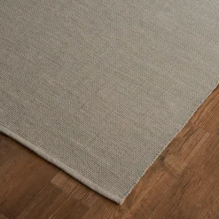 Tri-Toned Neutral Woven Cotton Rug