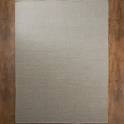 Tri-Toned Neutral Woven Cotton Rug