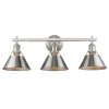 Truncated Cone Shade Vanity Light - 3 light