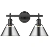 Truncated Cone Shade Vanity Light - 2 light
