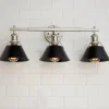 Truncated Cone Shade Vanity Light - 3 light
