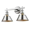 Truncated Cone Shade Vanity Light - 2 light