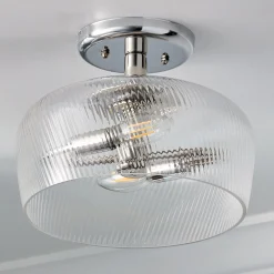 Turbulator Semi-Flush Ceiling Light