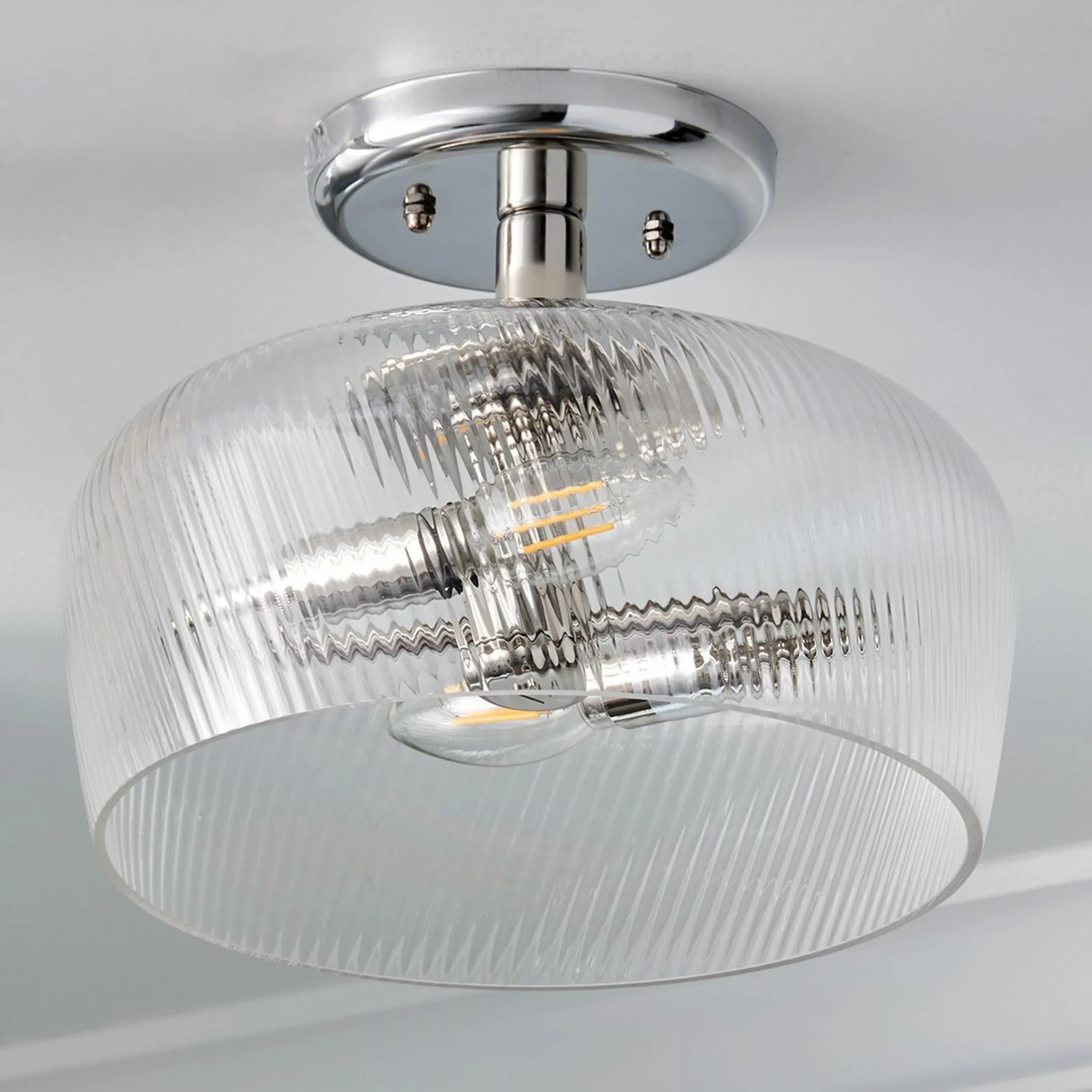 Turbulator Semi-Flush Ceiling Light