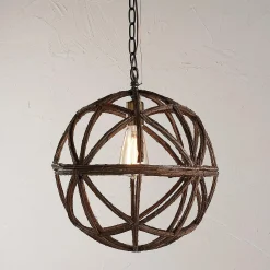 Twig Sphere Chandelier or Pendant Light Small