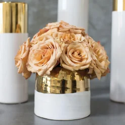 Two Tone Glam Ceramic Pot - Medium