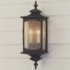 Updated Coach Lantern Outdoor Sconce - 2 light