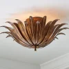 Vicenzio Leaf Semi-Flush Ceiling Light