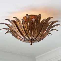 Vicenzio Leaf Semi-Flush Ceiling Light