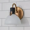 Vienna White Glass Bath Sconce