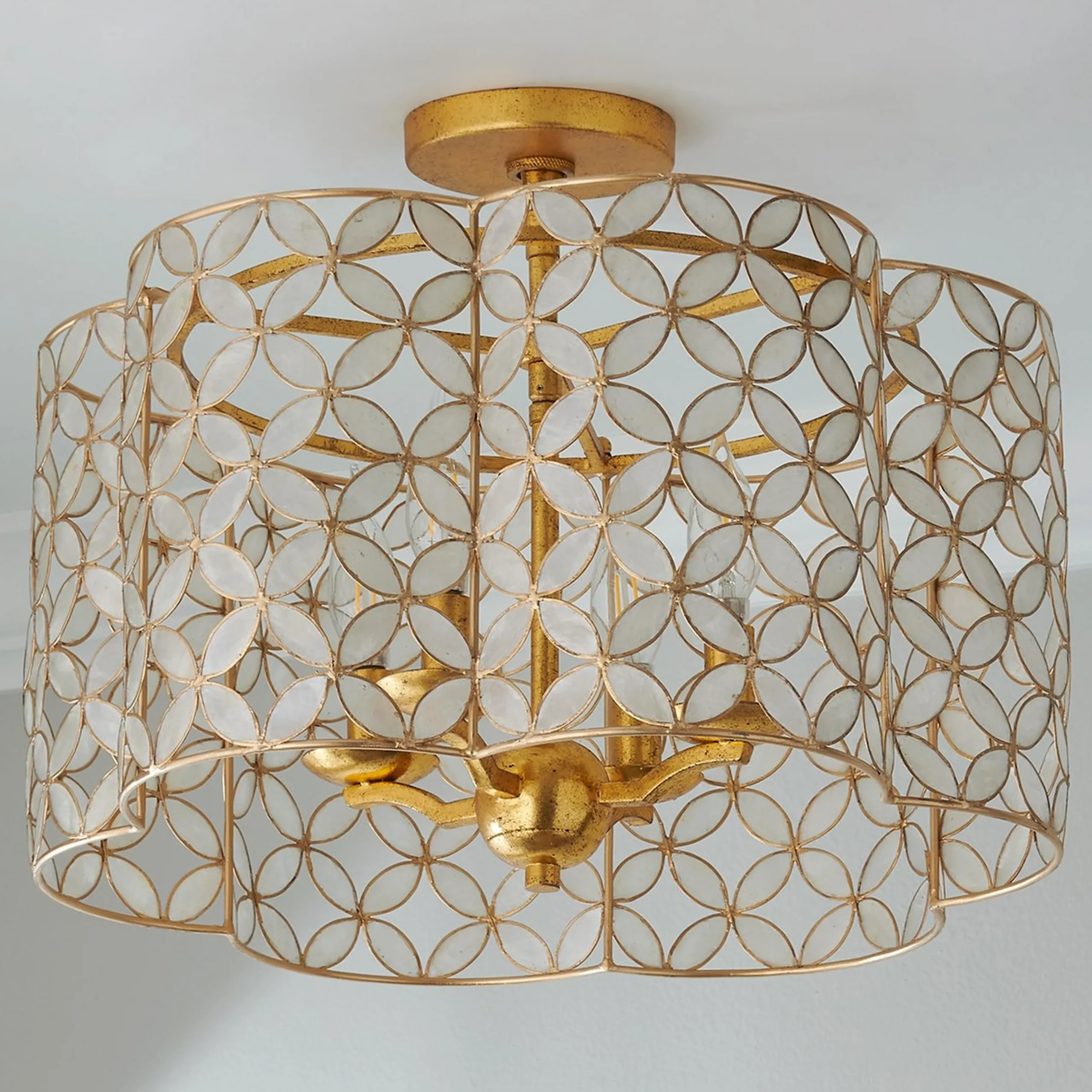 Vierpas Semi-Flush Ceiling Light