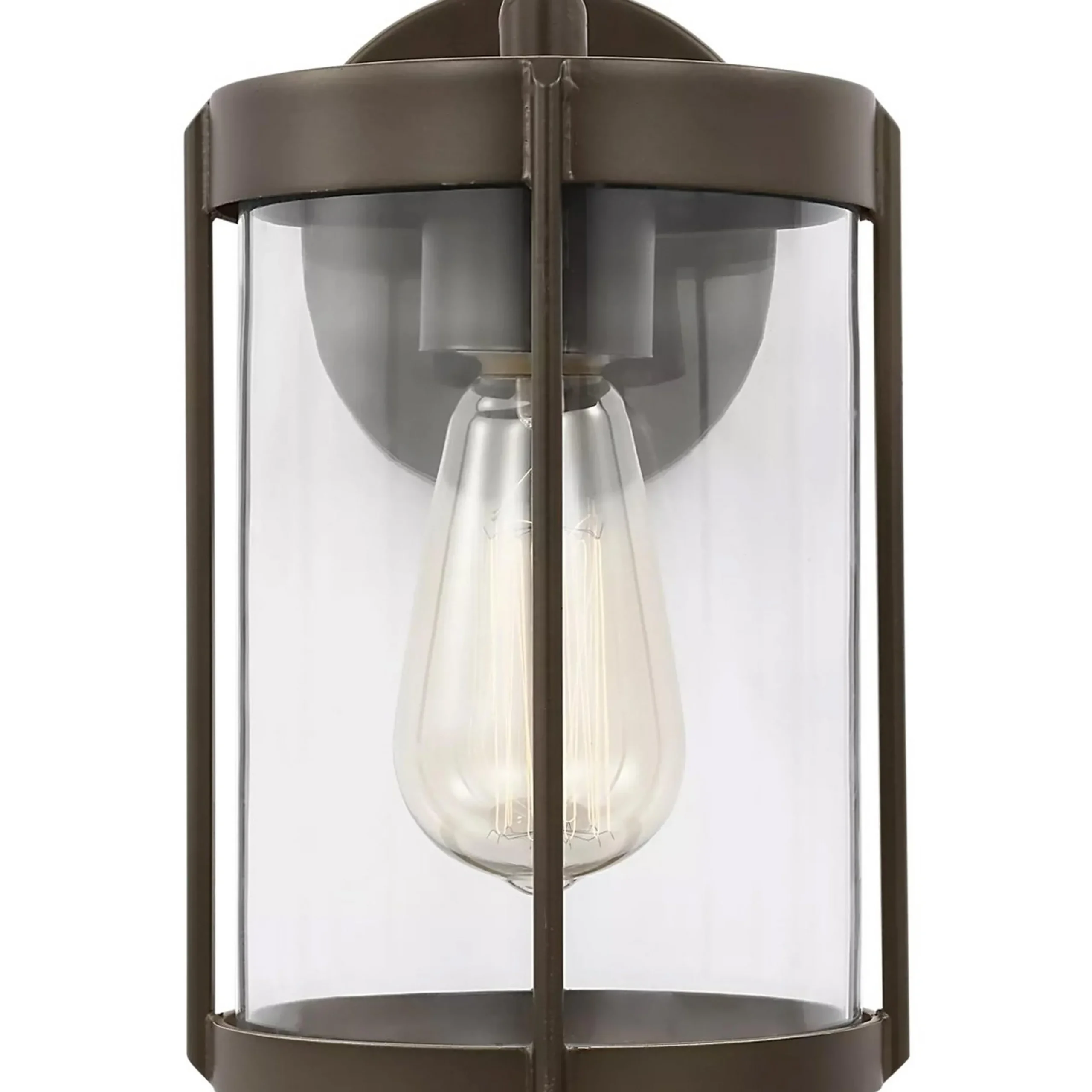 Vincent Clear Glass Outdoor Sconce - Small
