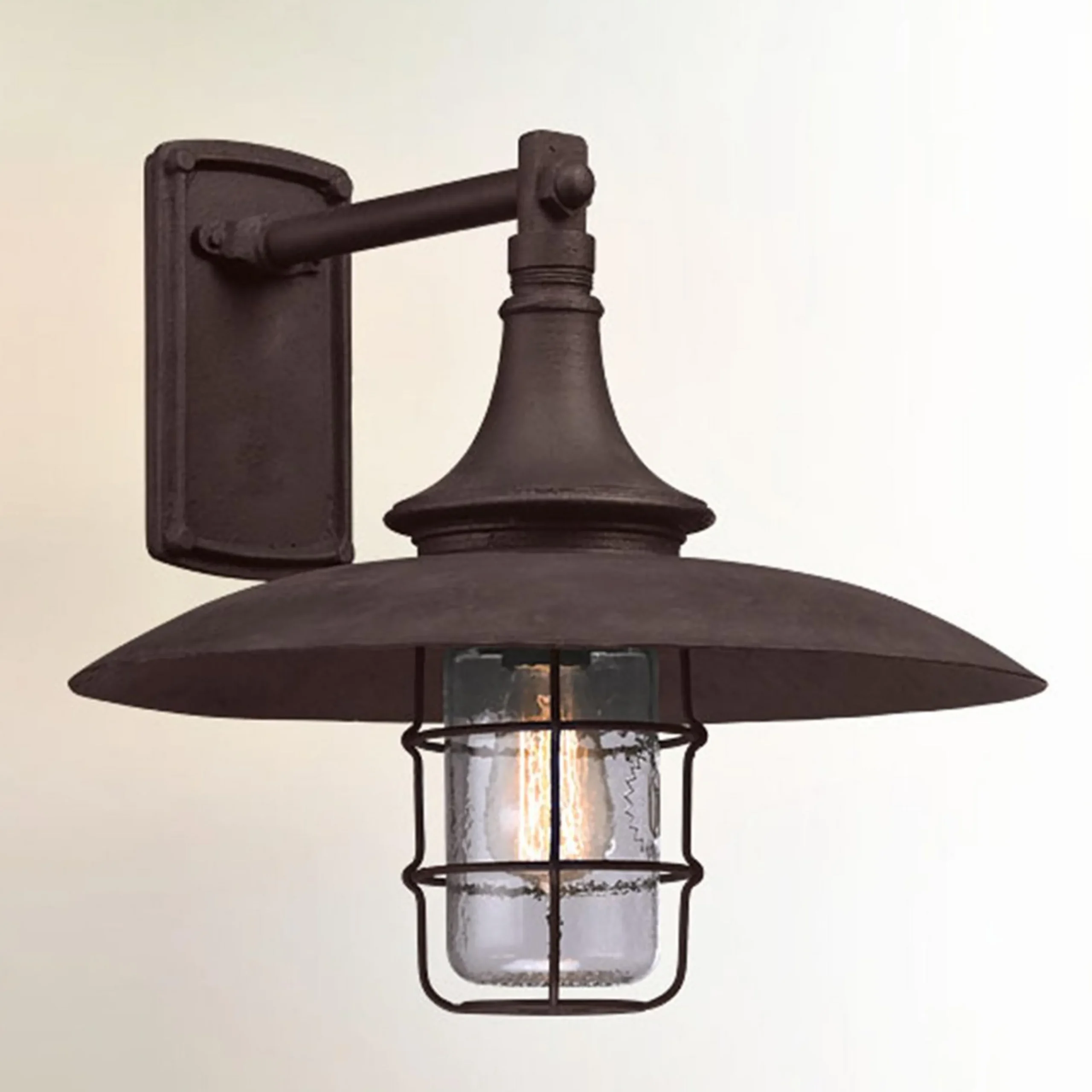 Vintage Industrial Rustic Outdoor Sconce - Large