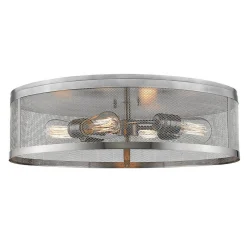 Vintage Mix Cage Ceiling Light - 4 Light