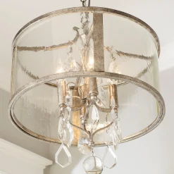 Vintage Modern Crystal Chandelier