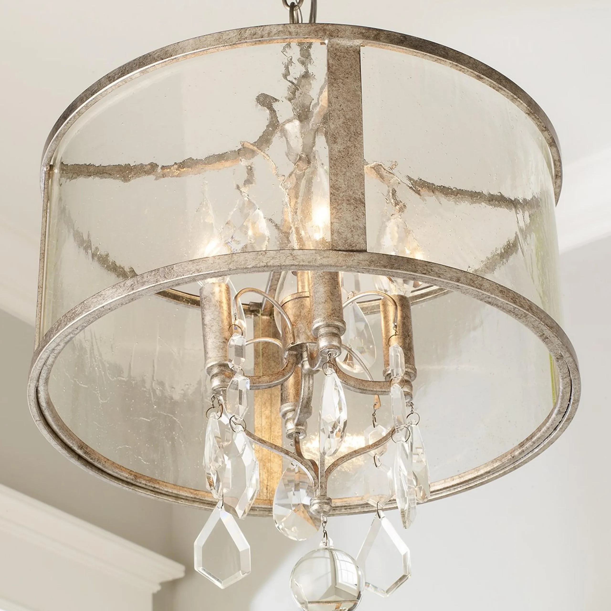 Vintage Modern Crystal Chandelier