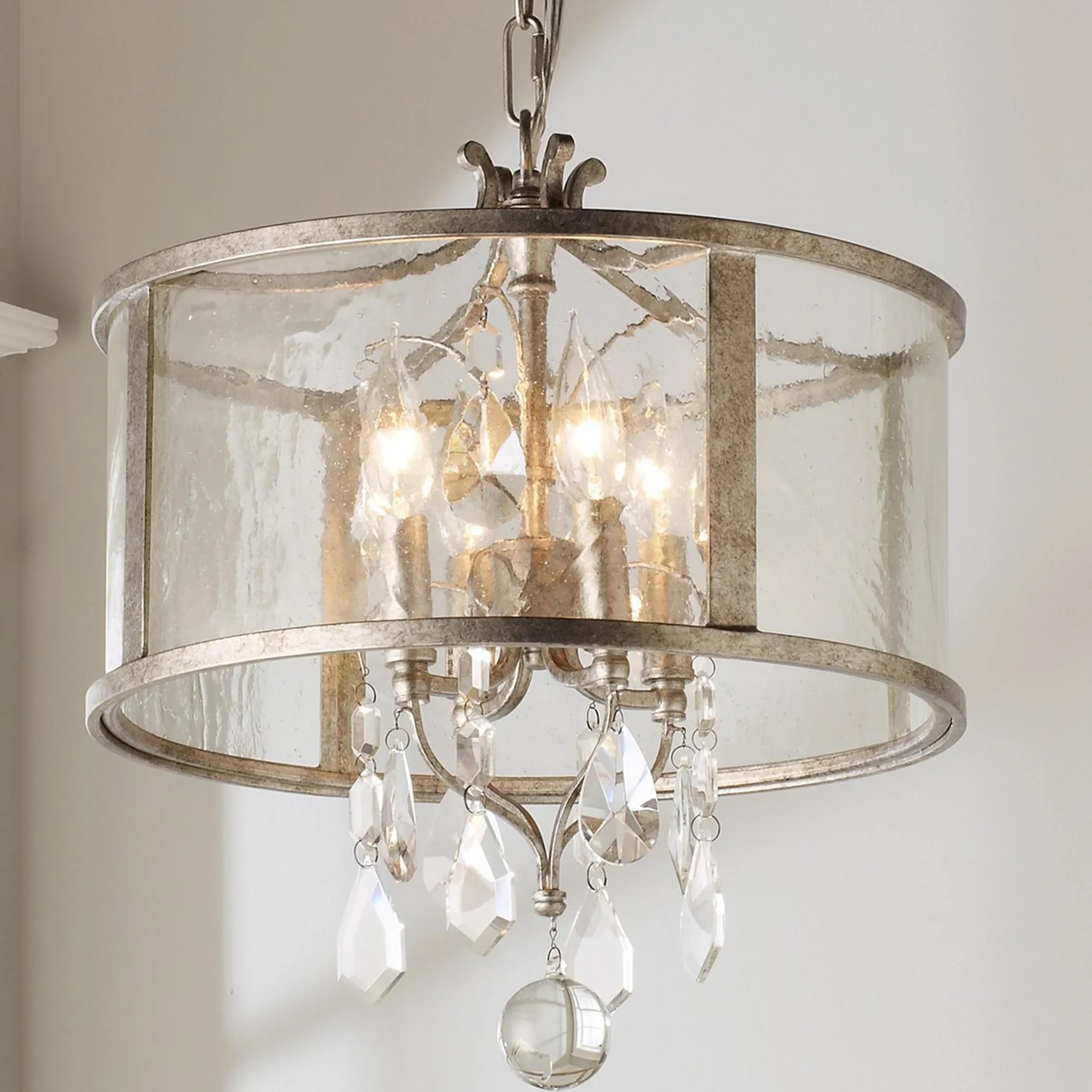 Vintage Modern Crystal Chandelier
