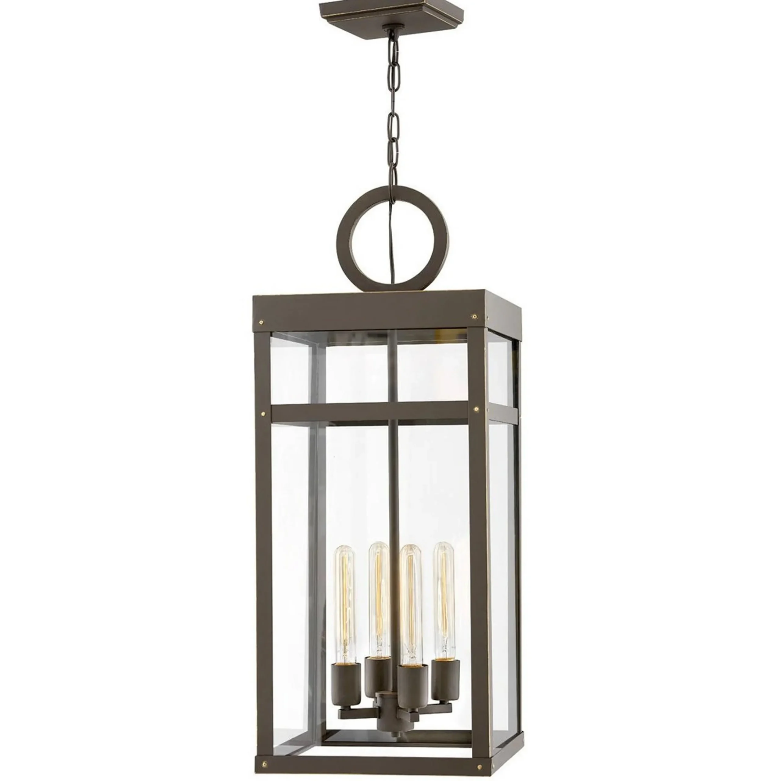 Vintage Suspended Pane Outdoor Lantern