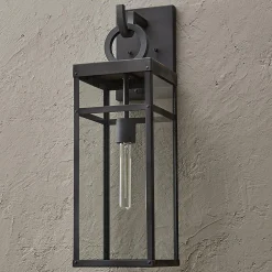 Vintage Suspended Pane Outdoor Sconce - Large