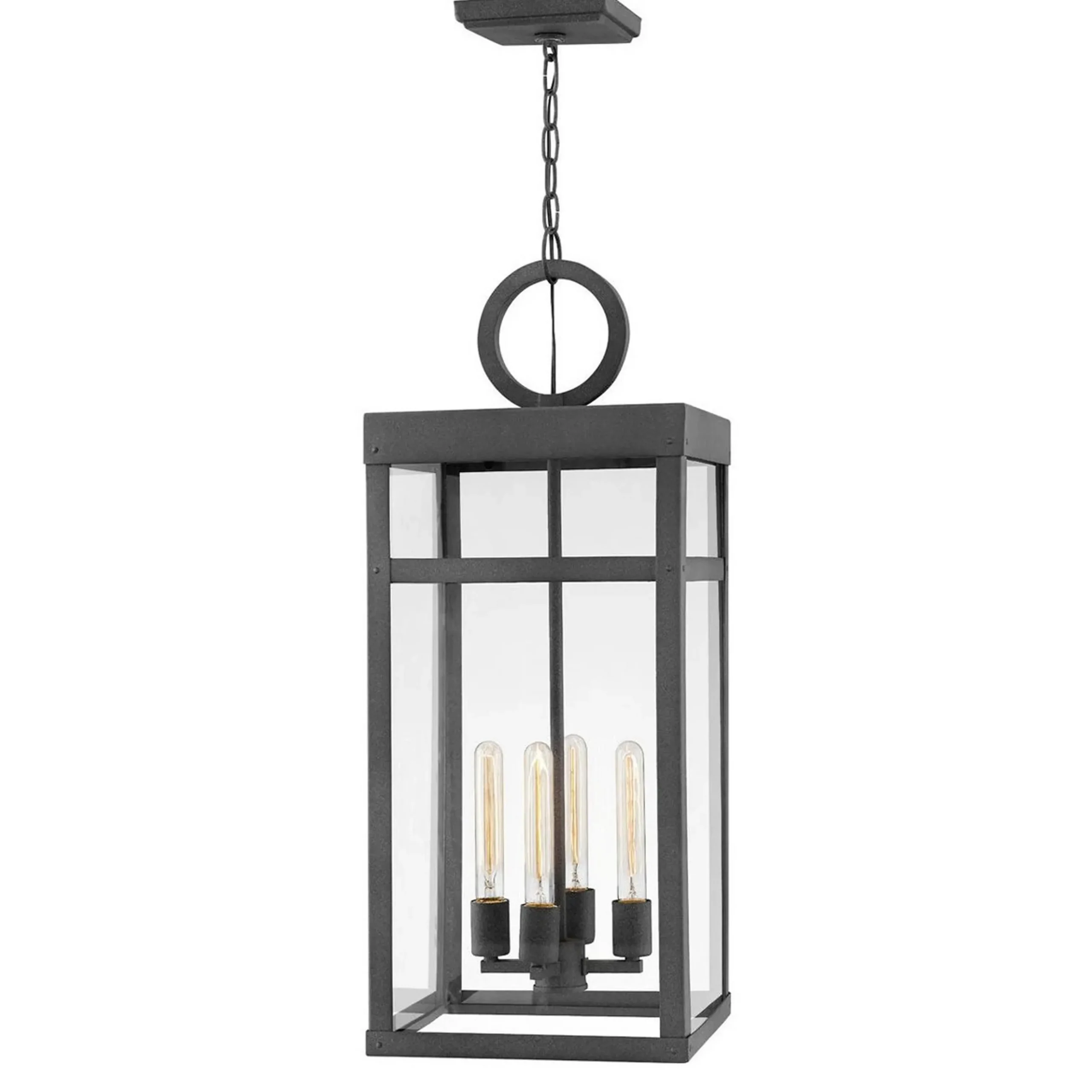 Vintage Suspended Pane Outdoor Lantern