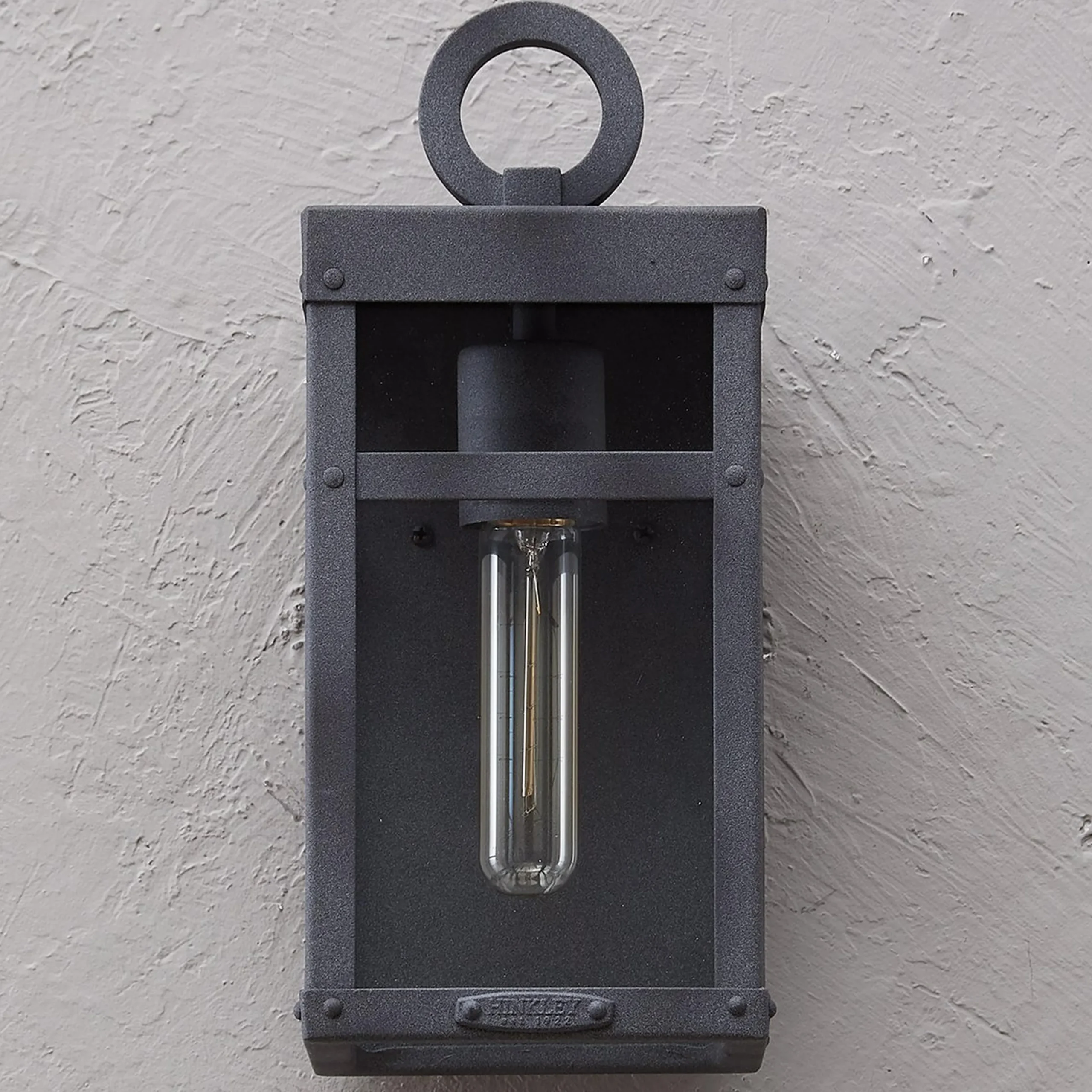 Vintage Suspended Pane Outdoor Pocket Sconce