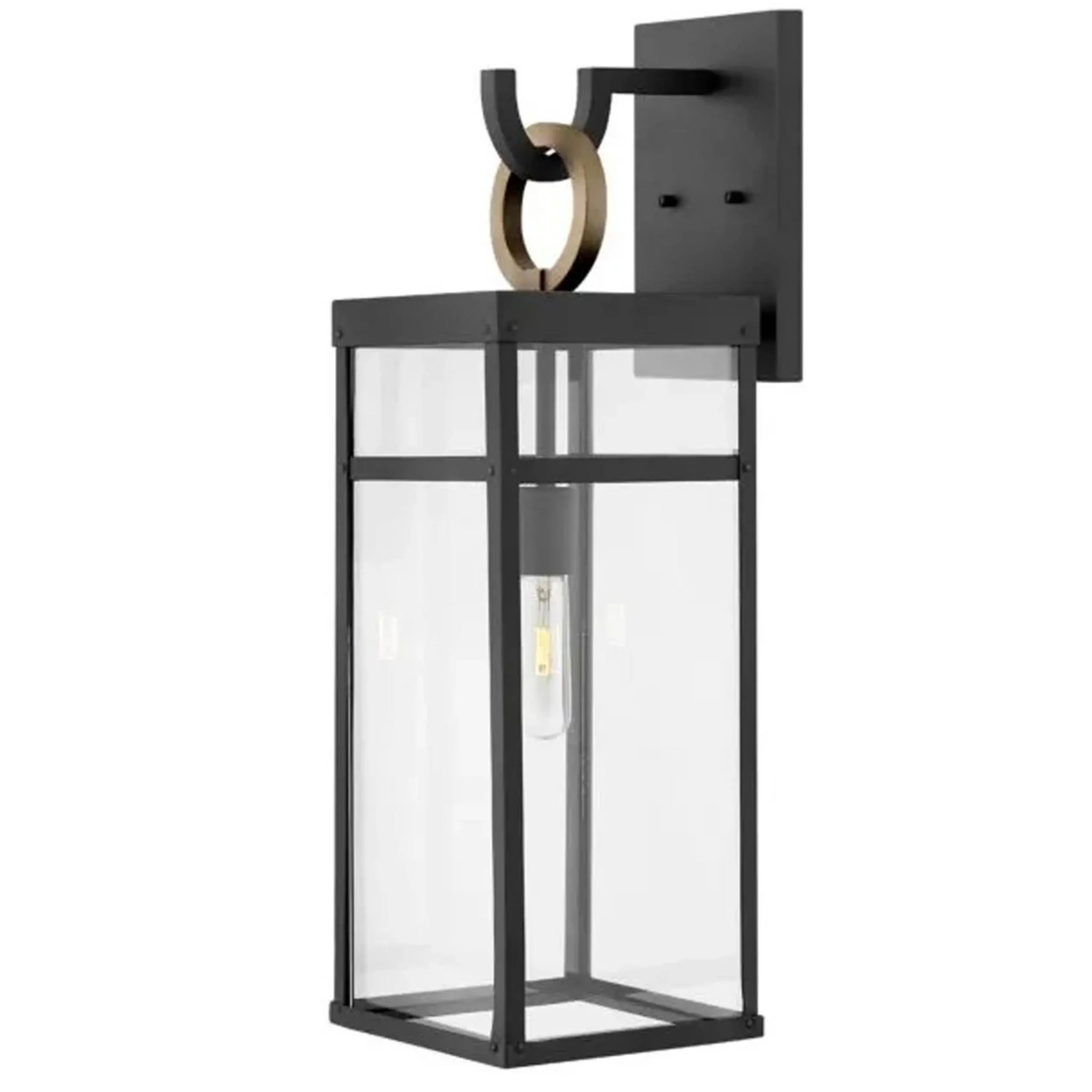 Vintage Suspended Pane Outdoor Sconce - Large