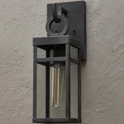 Vintage Suspended Pane Outdoor Sconce - Small