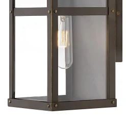Vintage Suspended Pane Outdoor Pocket Sconce