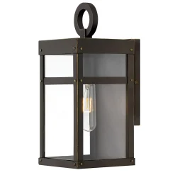 Vintage Suspended Pane Outdoor Pocket Sconce
