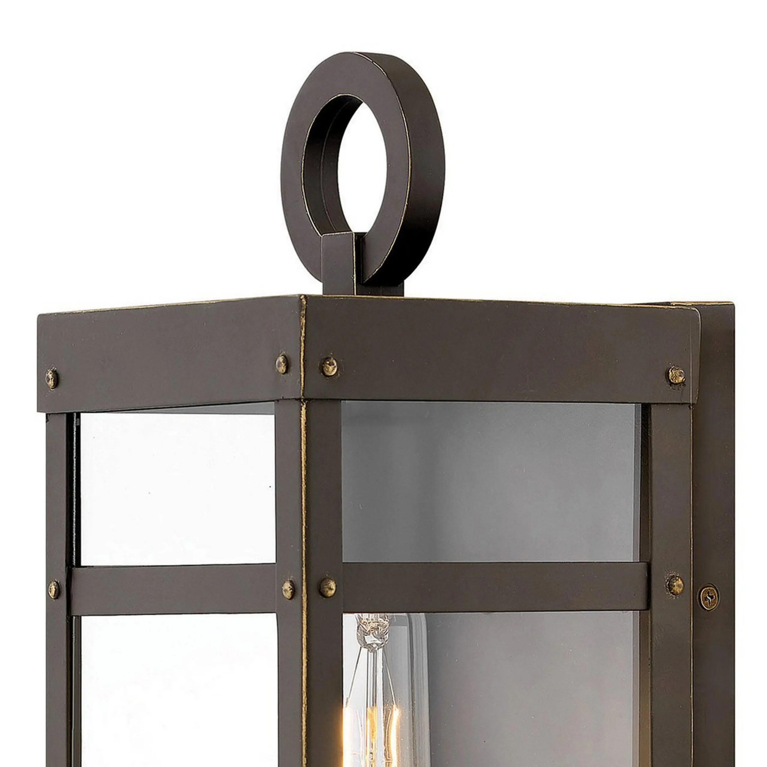 Vintage Suspended Pane Outdoor Pocket Sconce