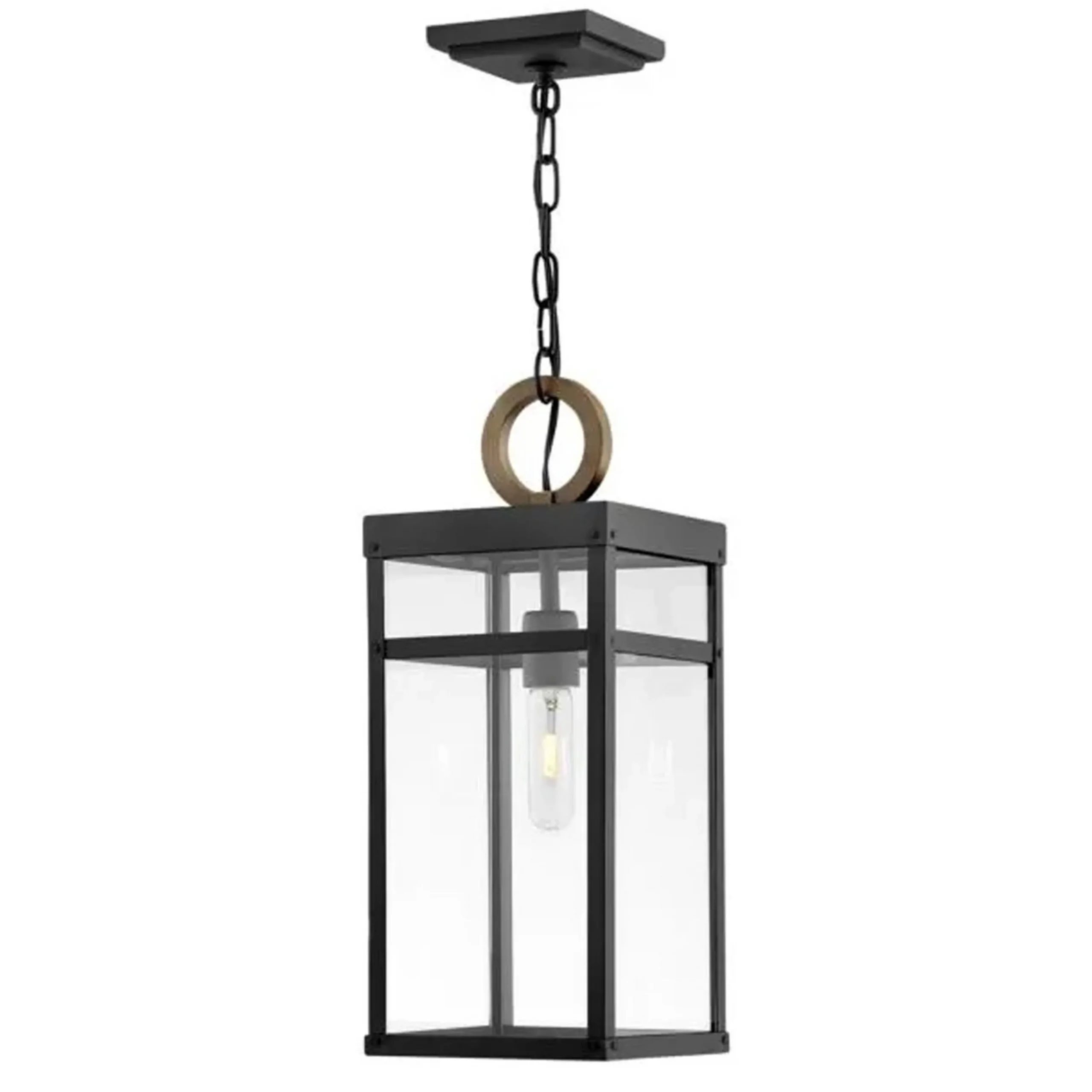 Vintage Suspended Pane Outdoor Pendant