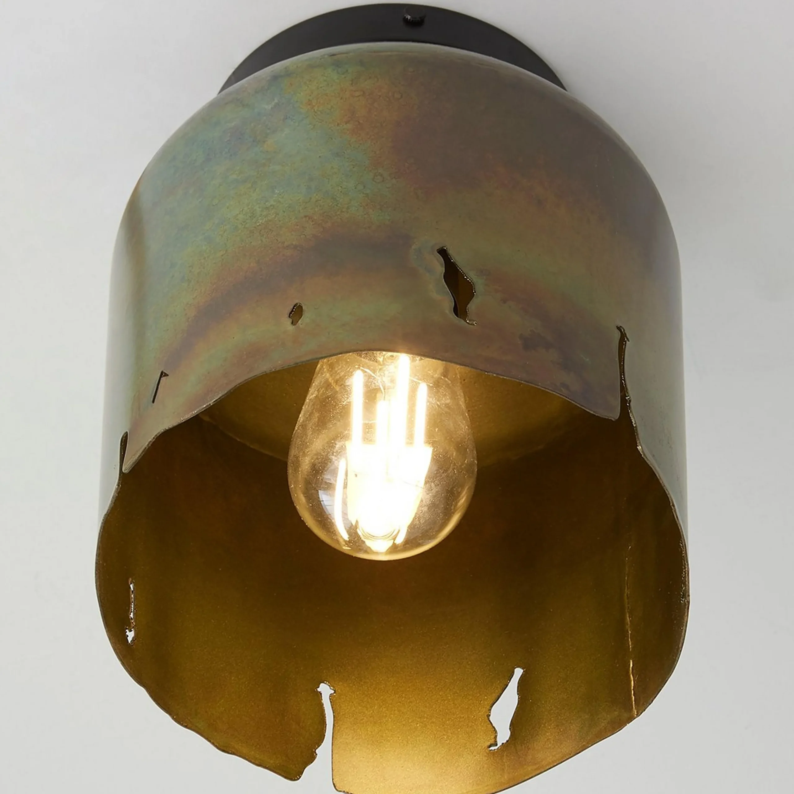 Vintage Verdigris Ceiling Light