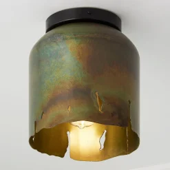 Vintage Verdigris Ceiling Light