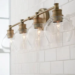 Volta Glass Vanity Light - 4 light