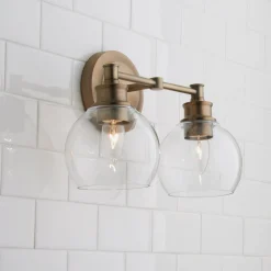 Volta Glass Vanity Light - 2 Light