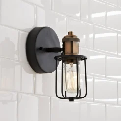Warehouse Cage Bath Sconce