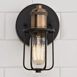 Warehouse Cage Bath Sconce