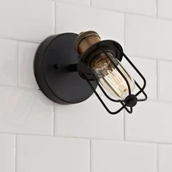 Warehouse Cage Bath Sconce