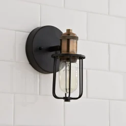Warehouse Cage Bath Sconce