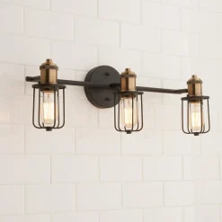 Warehouse Cage Vanity Light - 3 Light