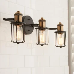Warehouse Cage Vanity Light - 3 Light