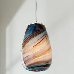 Warm Purple Wave Pendant
