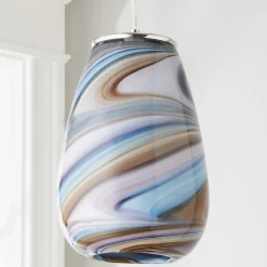 Warm Purple Wave Pendant