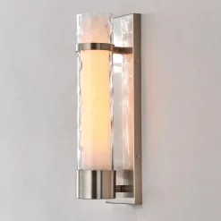Wave Pattern Glass Sconce - Large
